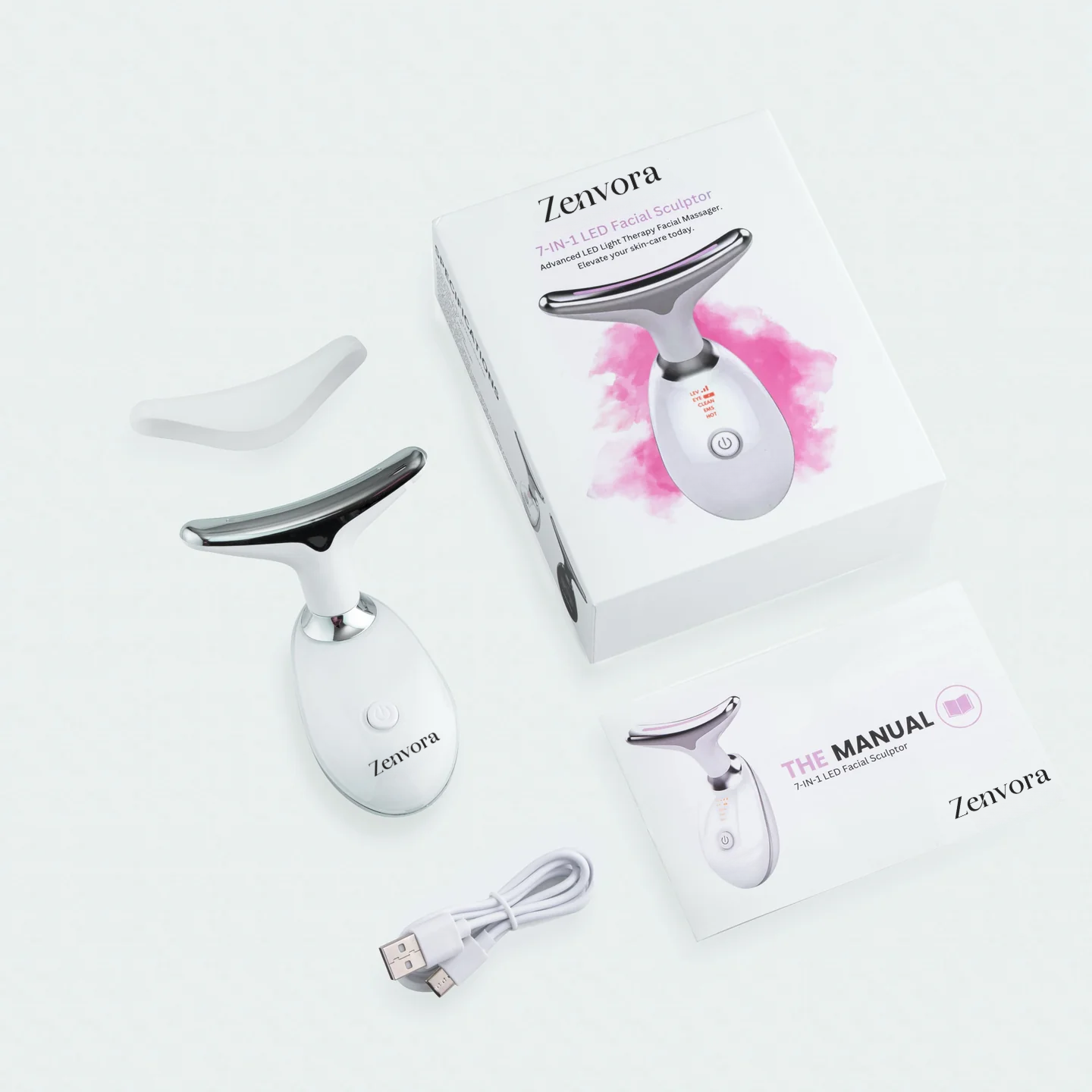 ZENVORA 7-in-1 LED Facial Sculptor